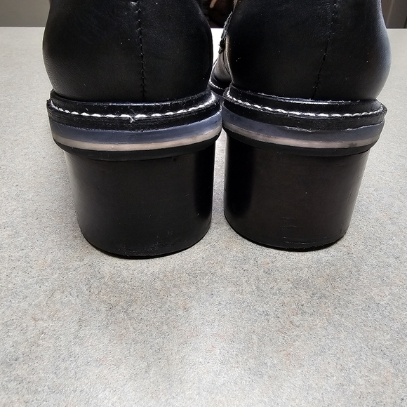 Bernardo Selma Loafer Chunky Lug Sole Slip On Black Leather Size 9.5 - Picture 5 of 13